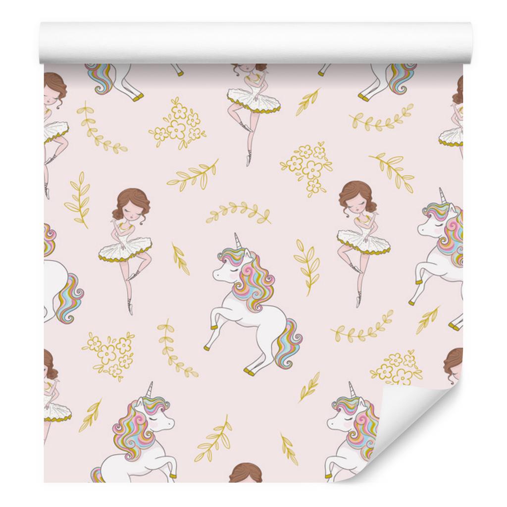 Unicorns and Ballerinas Wallpaper for Living Room and Bedroom 50x1000