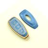Gold Edge Shell Keyless Holder Fob For Ford Kuga Focus ST Fusion Fiesta Focus 3 4 Mondeo Ecosport TPU Car Smart Key Case Cover Accessories
