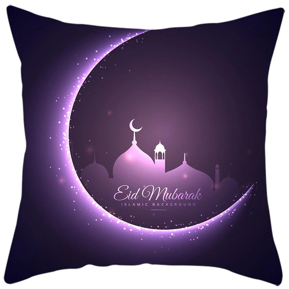 New Eid Al Fitr Home Decoration Pillowcases Islamic Muslim Ramadan Pillowcases Mosque Decorative Pillowcases Gifts