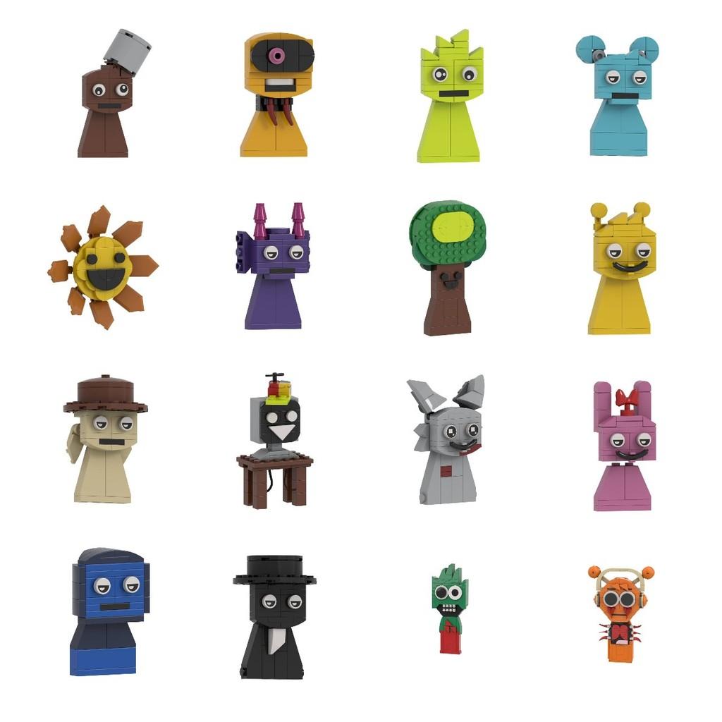 Sprunki Building Game Block Toys Model Cartoon Children Puzzle Dolls Figure