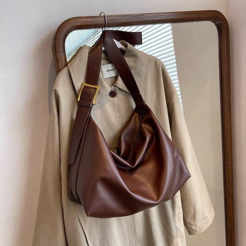 

Genuine Leather Fon & Ck Large Capacity Work Clothing Dumpling Bag Women s 2024 New Arrival Fashion Fancy Crossbody Tote Bag Coffee(Collection plus purchase priority delivery)