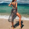 Women’s Sheer Mesh Bikini Cover-Up Dress, Beach Vacation Swimwear, Sexy See-Through Summer Beach Skirt