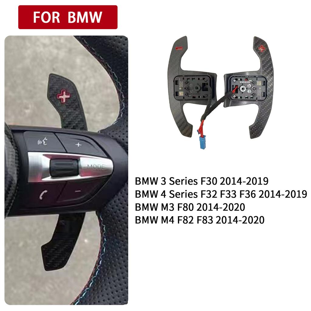 For BMW 1-4 Series F20 F21 F30 F22 F80 G20 G30 G80 Magnetic Carbon Fiber Steering Wheel Paddle Shifter Extensions