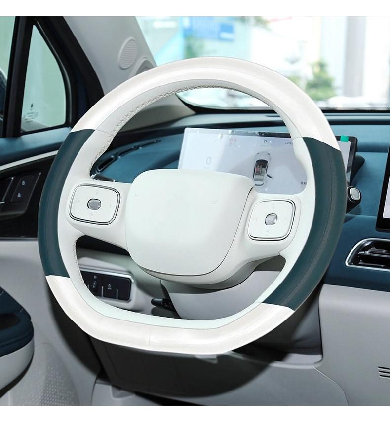 For Gwm Ora 03 Funky Cat 2025 2024 Car Steering Wheel Cover Ultra-thin Breathable Odor-free Leather Universal All Seasons 7HD
