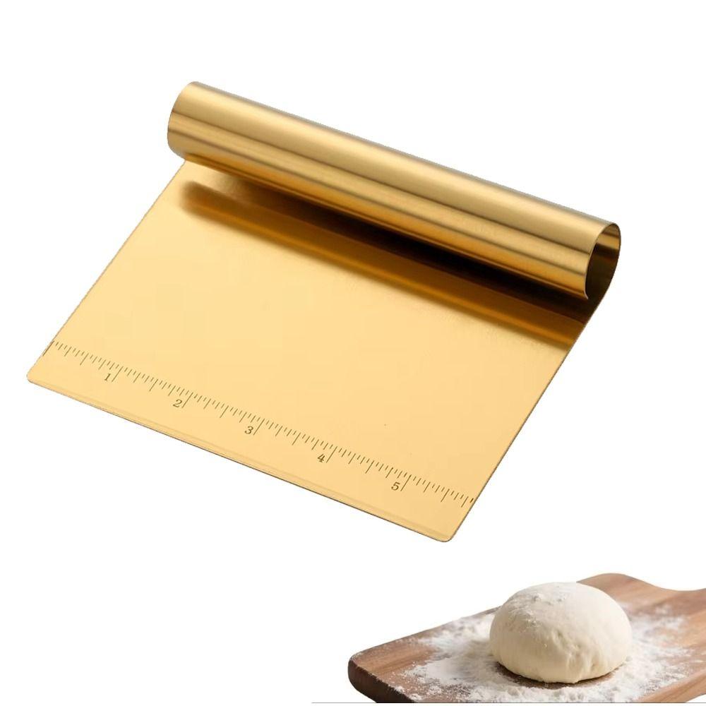 Manual Operation Pizza Scraper Scale Measurements Dough Cutting Tool  Baking Pastry