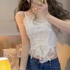 Lace small sling vest, waist slim-fitting foreign-style bottomed top, pure design can be worn outside tube top