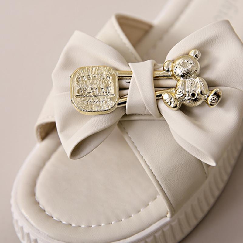 Летние милые тапочки с медведем для женщин — фото 6