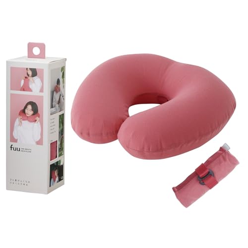 

Marna fuu Neck Pillow (Inflates without mouth contact/Folds to smartphone size/Washable) Compact Air Neck Pillow (For travel/airplanes/cars, etc.) Pin