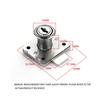 136 Zinc Alloy Key Operated High Safety Powder Coated Silver Customizable Office Desk Glass Cabinet File Cabinet Furniture Lock