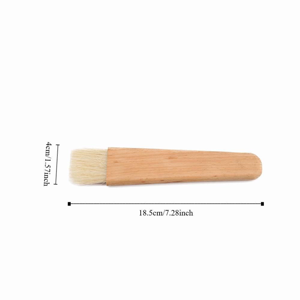 Comfortable Baking Brush Hanging Hole Design Barbecue Utensil Wooden Barbecuing Brush  BBQ Cooking