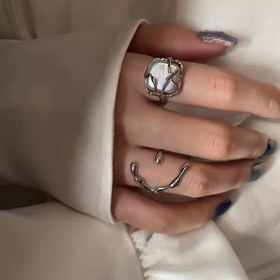 Moonlight Forest: Elegant Pearl Fairy Ring for Women – Unique Design with Fashionable Charm