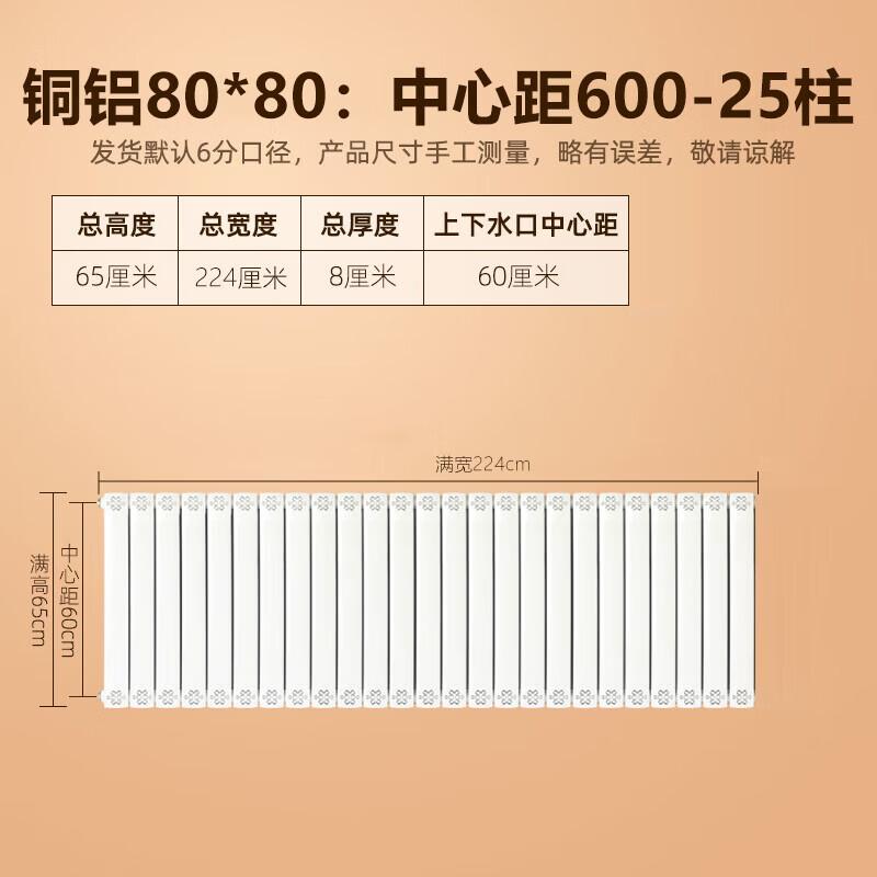Moeller 80x80 Copper-Aluminum Hydronic Radiator