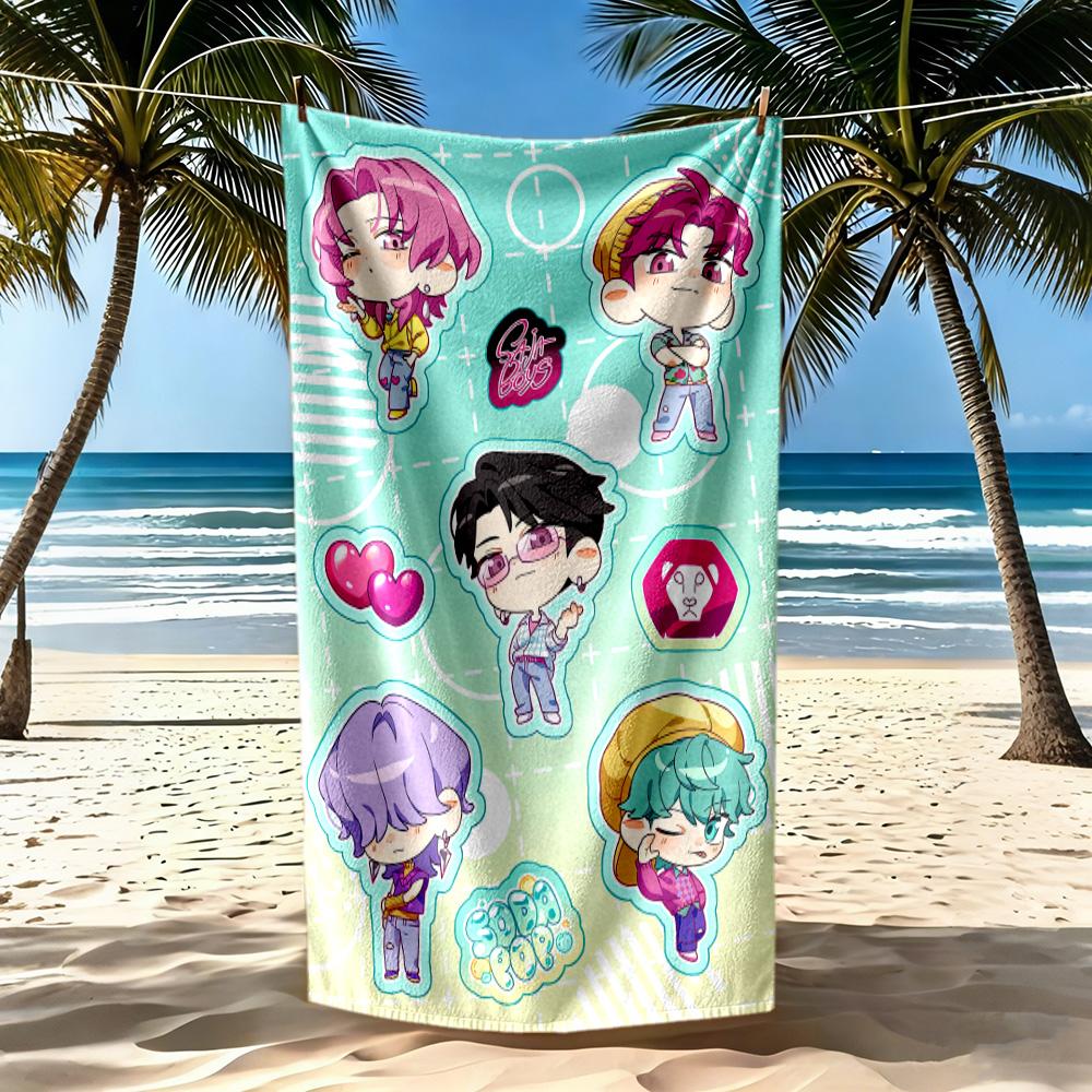 Saja Boys6 Beach Towel Super Soft & Absorbent Comfortable Lightweight Suitable for Swimming, Gym, Camping, Yoga Vacation