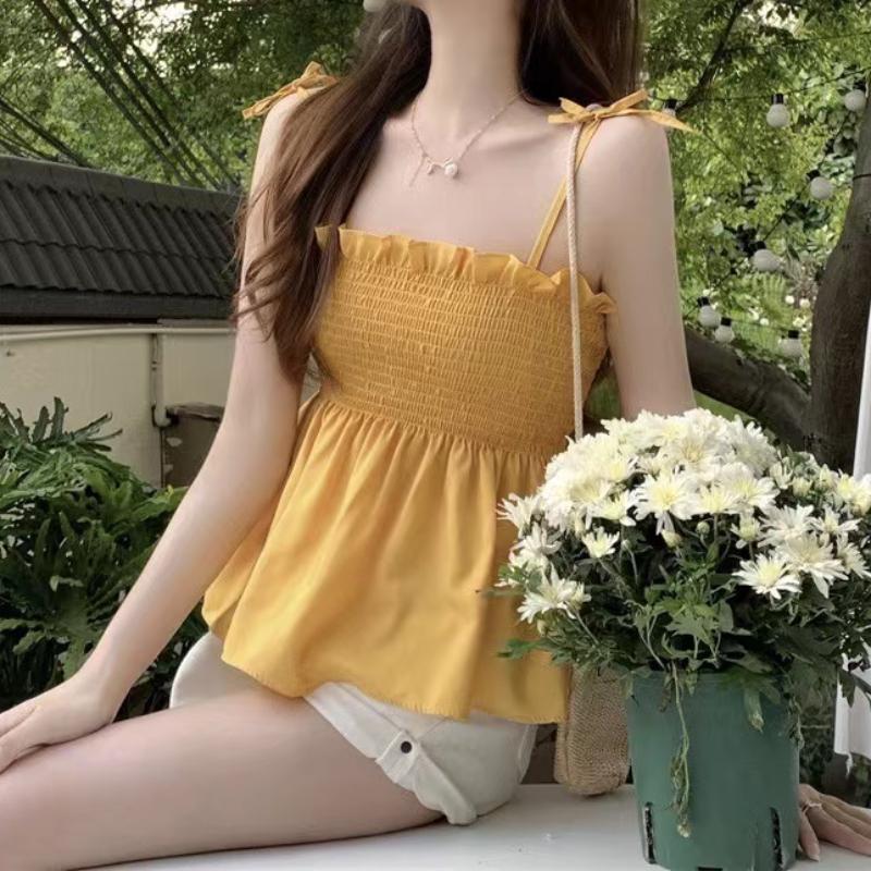 Solid Color Fashion Women Hotsweet Basics Backless Casual Y2k Sexy Clothes Elegant Top