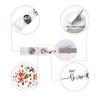 Retractable Badge Holder with Metal Clip Rotating ABS Badge Holder for Student Teacher Doctor Nurse Badge Holder