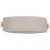 Small Women's Leather Bag Kaletnik Mezzaluna Grey