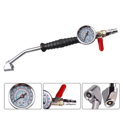 Tire Inflator Rod For Car Truck Vehicles With Tire Pressure Gauge Car Tire Manometro Tire Repair Tools 0-15Bar/220Psi Universal