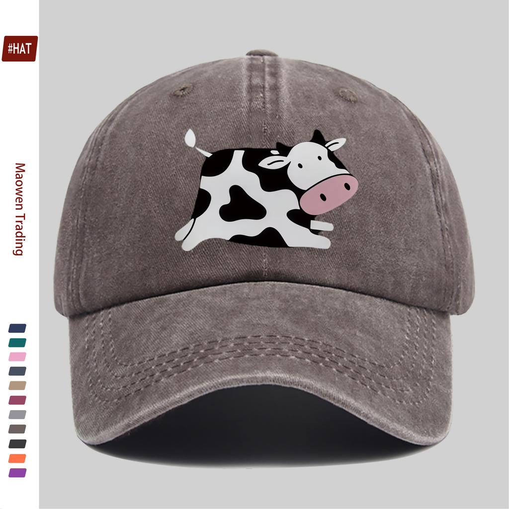 Pc Pcs Cow Print Baseball Cap Suitable for Dating Fishing Travel Outdoor Sports Beach Vacations Parties  Adjustable Buck