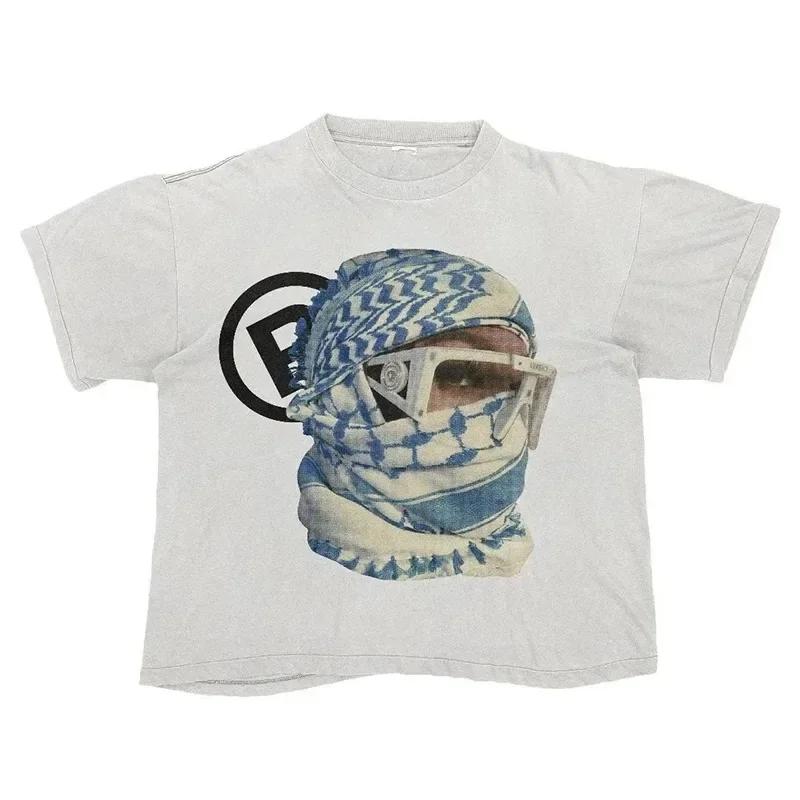 

Punk Aesthetics Raw Graphic T-Shirt - Y2K Retro Hip Hop Rock Gothic EMO Oversized Street Style Short Sleeve Tee 3XL