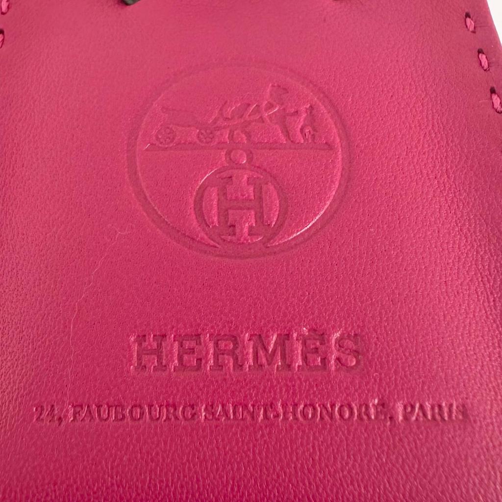Pristine HERMES charm Sac Orange bag Rose mexico Anyo Miro Women Used