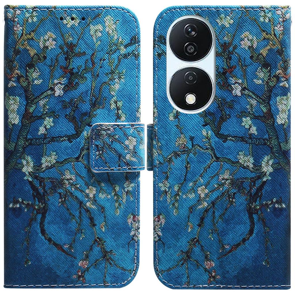 For Honor X7b 4G/90 Smart/Play 50 Plus 5G Leather Case Pattern Printing Wallet Phone Cover