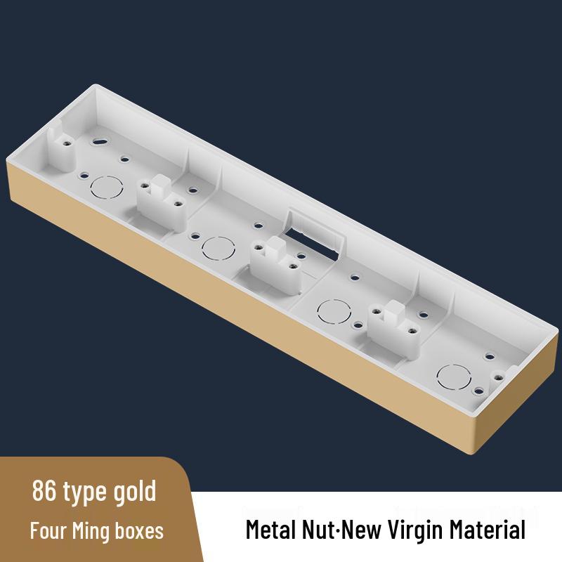 Universal PVC Type 86 Thickened Surface Mount Switch & Socket Junction Box, Double/Triple