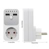 3680W Intelligent Programmable Countdown Timer Socket Double USB Port Electronic Timer Switches For Home Electronics