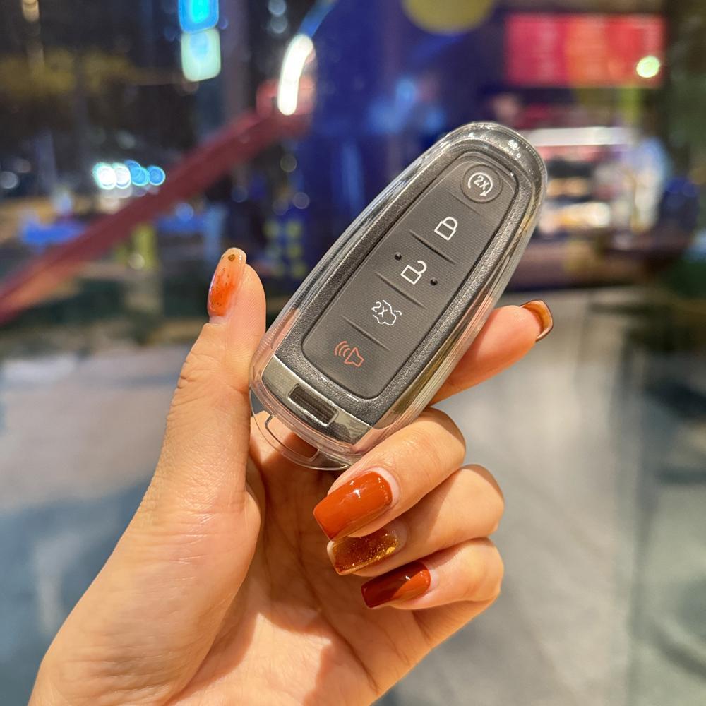 TPU-Auto-Fernschlüsselhülle für Ford Edge, Escape, Expedition, Explorer, Focus, Taurus, Flex, C-MAX