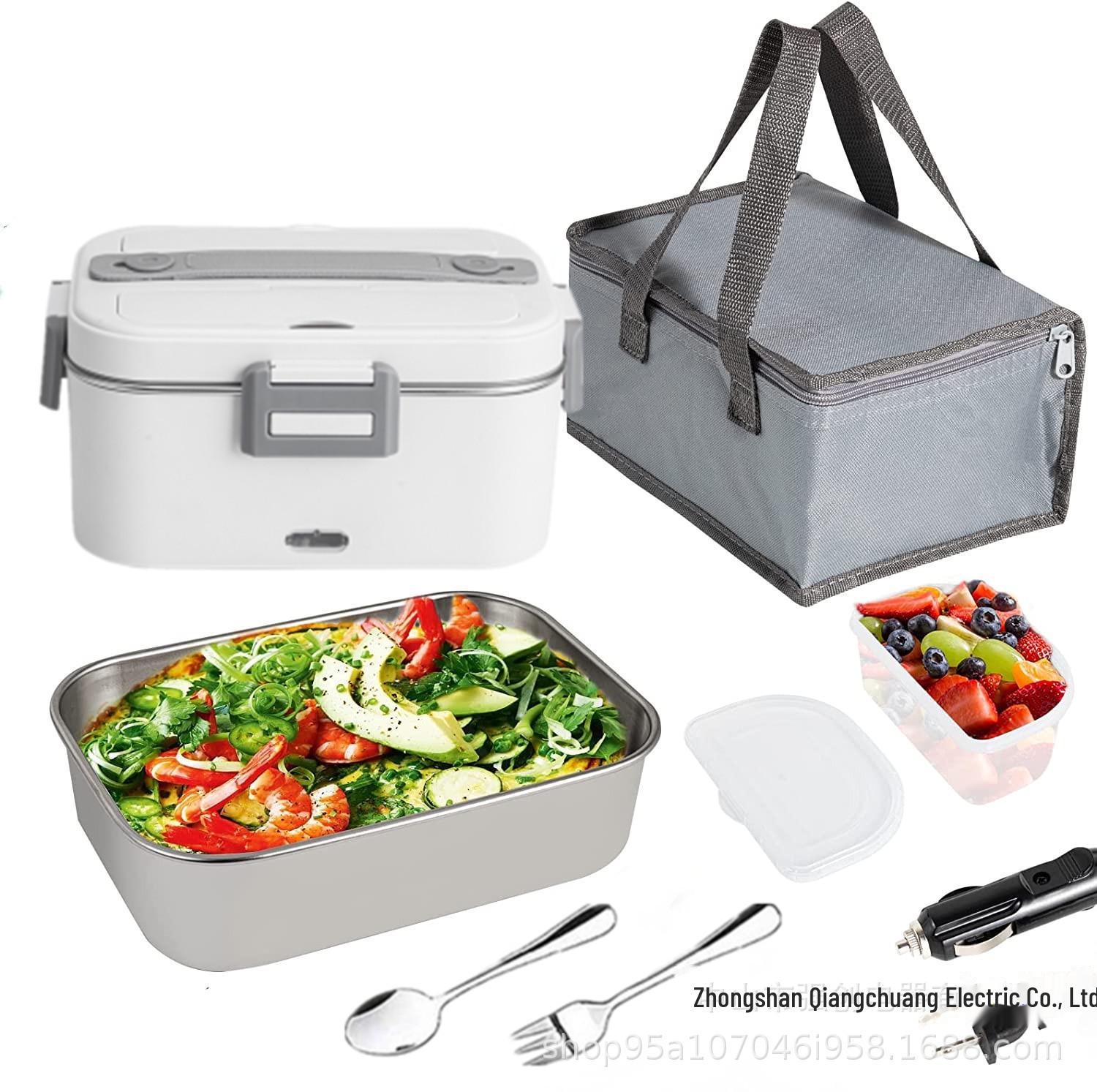 Портативный электрический ланч-бокс мощностью 75 Вт для дома и автомобиля безводный нагреватель риса и изолированный подогреватель пищи US standard 110V12V24V 4187₽