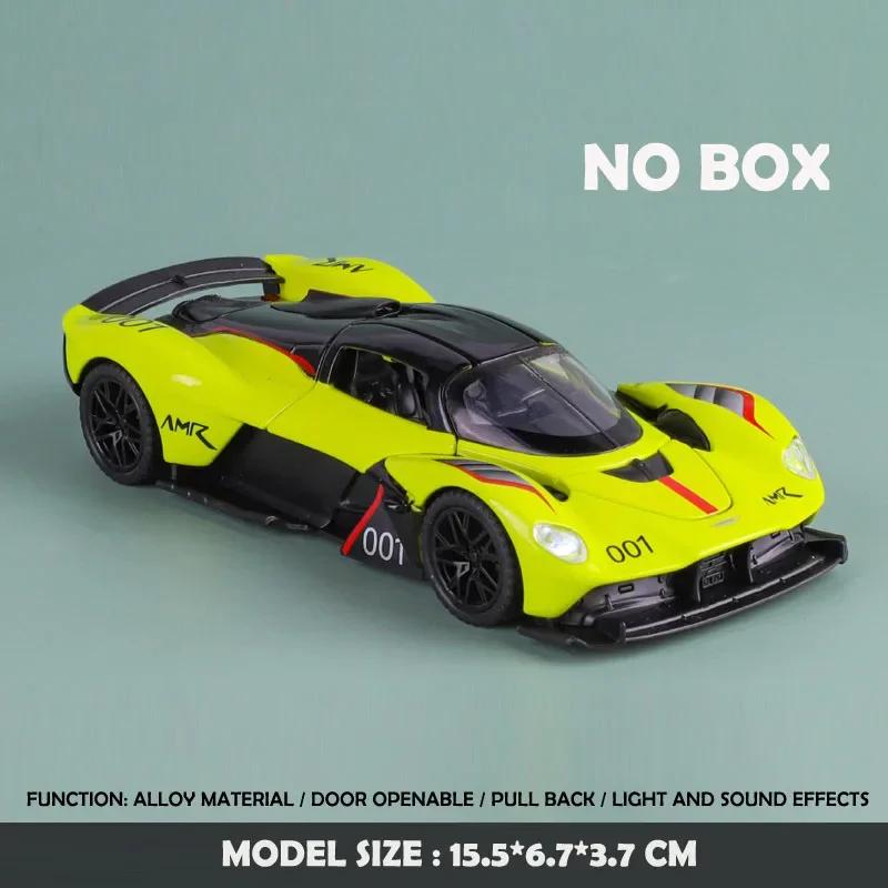 1:32 Aston Martin Valkyrie Alloy Car Model Diecasts Metal Sports Car Vehicles Model Simulation Sound Light Kids Toys Gift