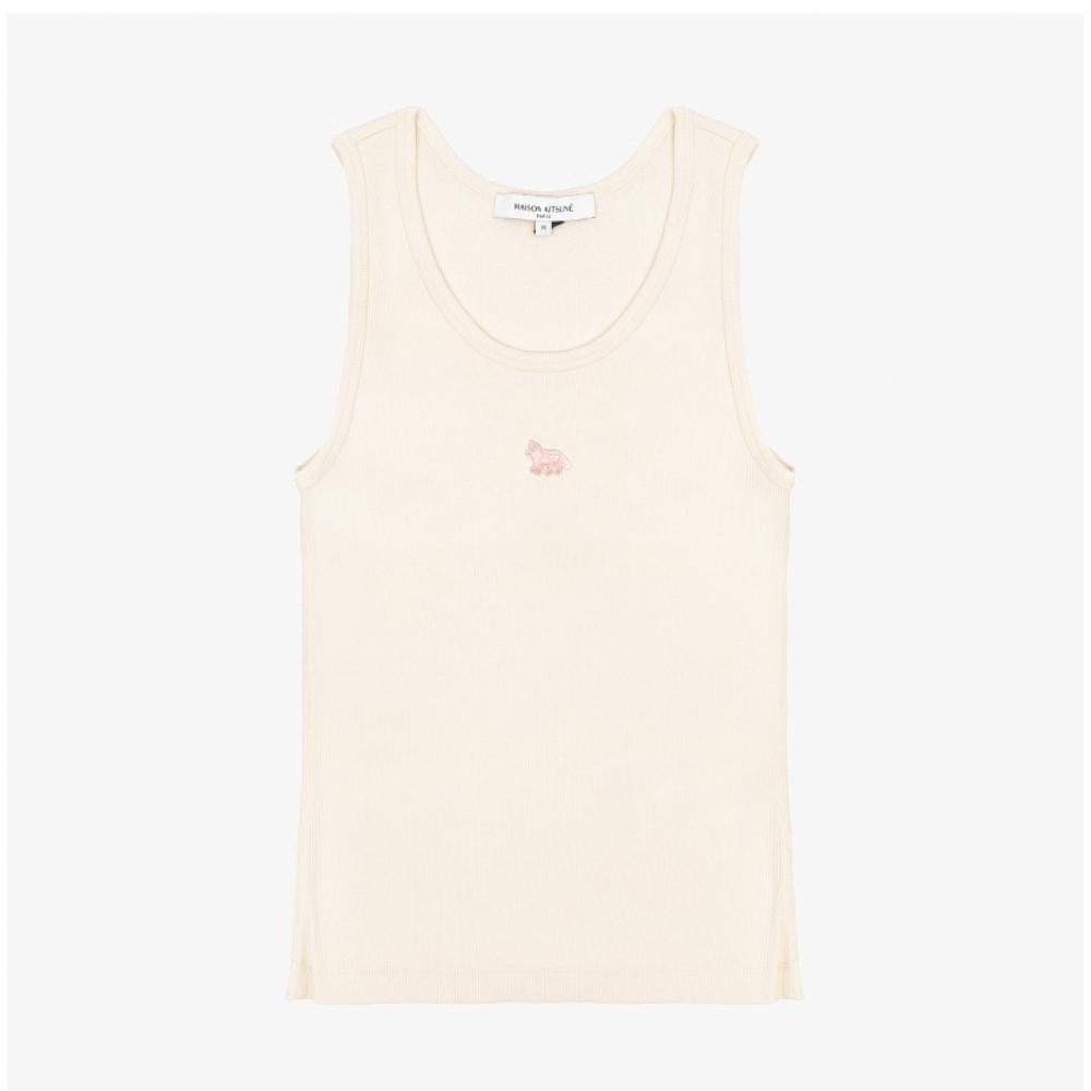 Maison Kitsune Baby Fox Patch Tank Top Women Sleeveless Mw00121ka0033 0306