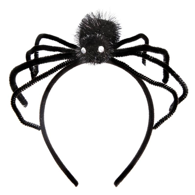 Niedliche Spinnen Deko Haarreif Damen Spa Gesicht waschen Make-up Stirnband für Fotoshootings Halloween Party Haaraccessoires