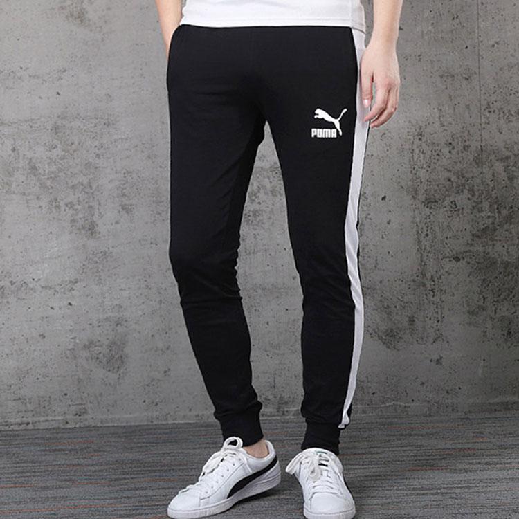 Puma Comfort Knit Sweatpants Men Bottoms Black 597471-01