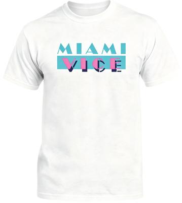 Miami Vice Retro 80s TV Show Logo T-Shirt