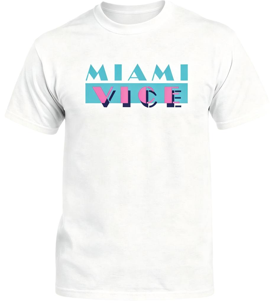 Miami Vice Retro 80s TV Show Logo T-Shirt