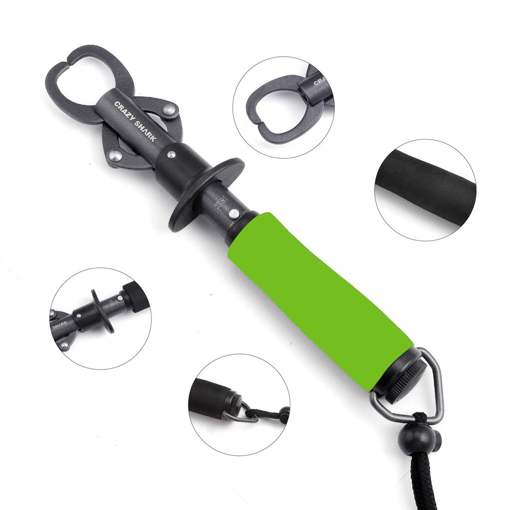 CRAZY SHARK Fish Fish Fish Lightweight Fish Stainless Portable Grip, Catcher, Grabber, Gripper, Steel, Multi-Function Tool,