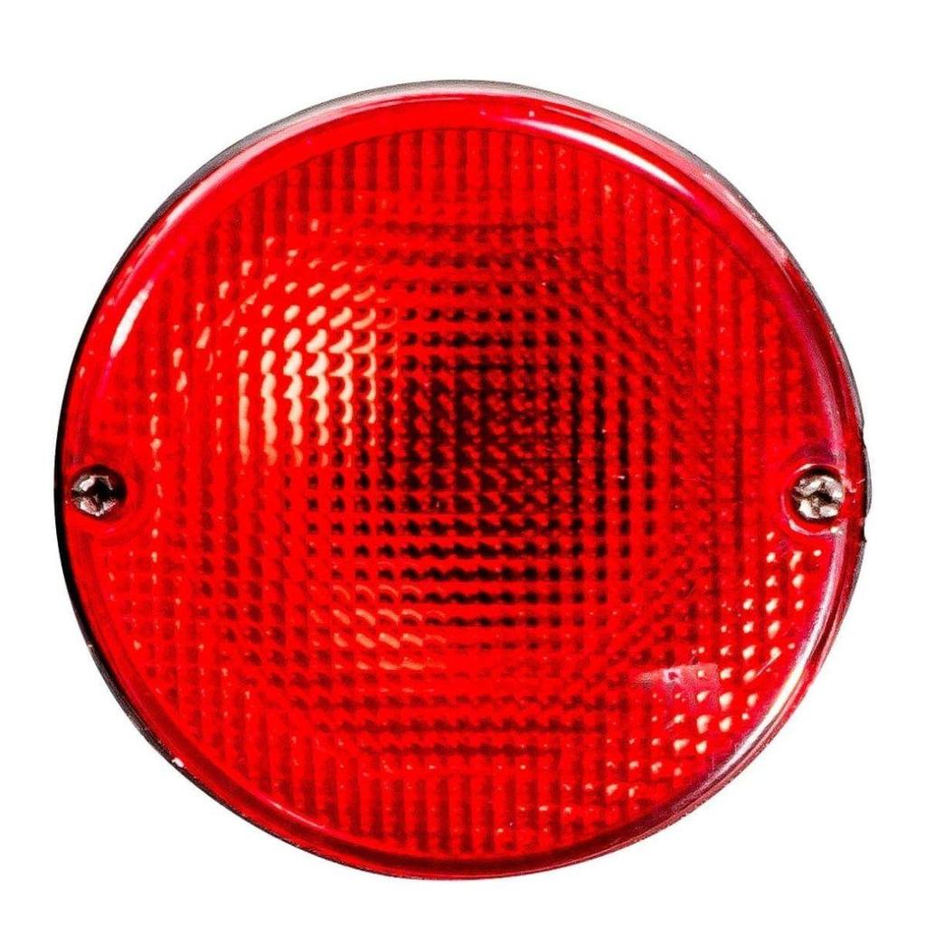 APSMOTIV Rund Form Bakre Bakljus Linsset för Ape, City, Delux, Mahindra, Piaggio, Bajaj, Atul, Tuk Tuk (Netto)