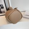 LEFTSIDE Retro Small Solid Color Leather Shoulder Bags for Women 2023 Designer Korean Fashion Female Handbags Underarm Bag