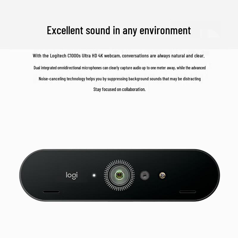 Logitech C1000s 4K HD Webcam