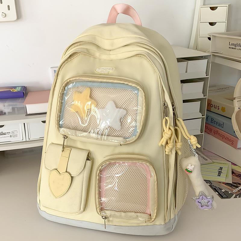 Children's Schoolbags Elementary School Girls Junior High School College Students Two Piece Set Large Capacity Backpacks