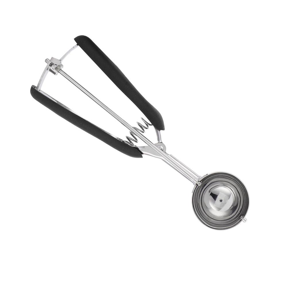 3pcs set Red/Black Cookie Scoop Set Stainless Steel Watermelon Digger Stainless Steel Scoop Baking