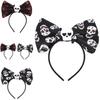 High-quality Red Eye Skull Bow Headband Ideal For Halloween Decorations