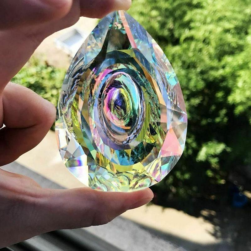 1PC závěsné krystaly Prism Suncatcher Lustrové díly pro dekoraci oken