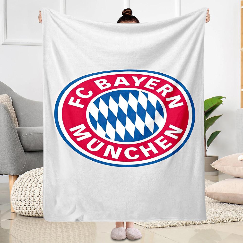 Bayern Munich Blanket Ultra-Soft Suitable for Bed Livingroom Bedding for All Seasons Stylish Decor Gift for Travel Home Birthdays