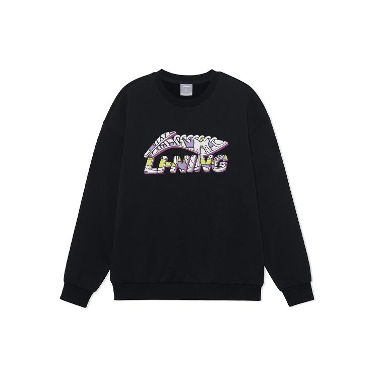 Li Ning Sports Life Collection Sweatshirt Winter Unisex Black AWDRG40-2 S