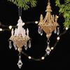 Christmas Crystal Chandelier Tree Ornament - Light-Refracting Holiday Keepsake for Farmhouse, Garden, Bedroom Door Winter Decor