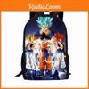 Dragon Ball Boys School Backpack With Lightweight Design And Cartoon Print For School Use