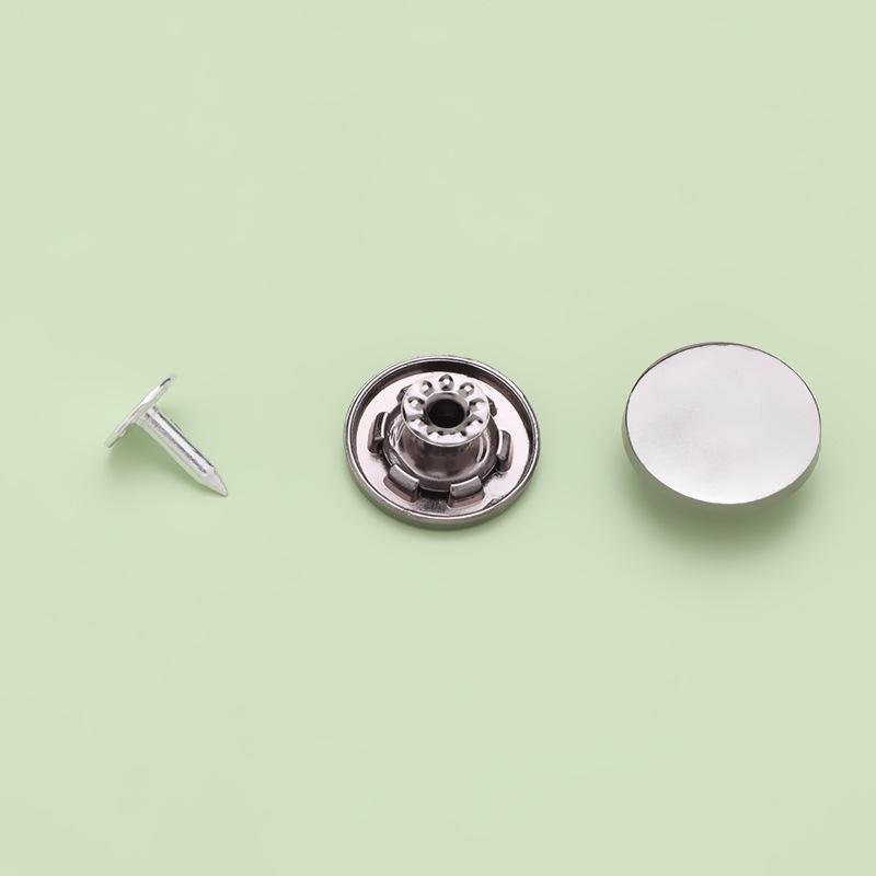 Alloy Flat Rivet Buttons for Clothes, Shoes, Bags, Hats - Round Stud Decorations
