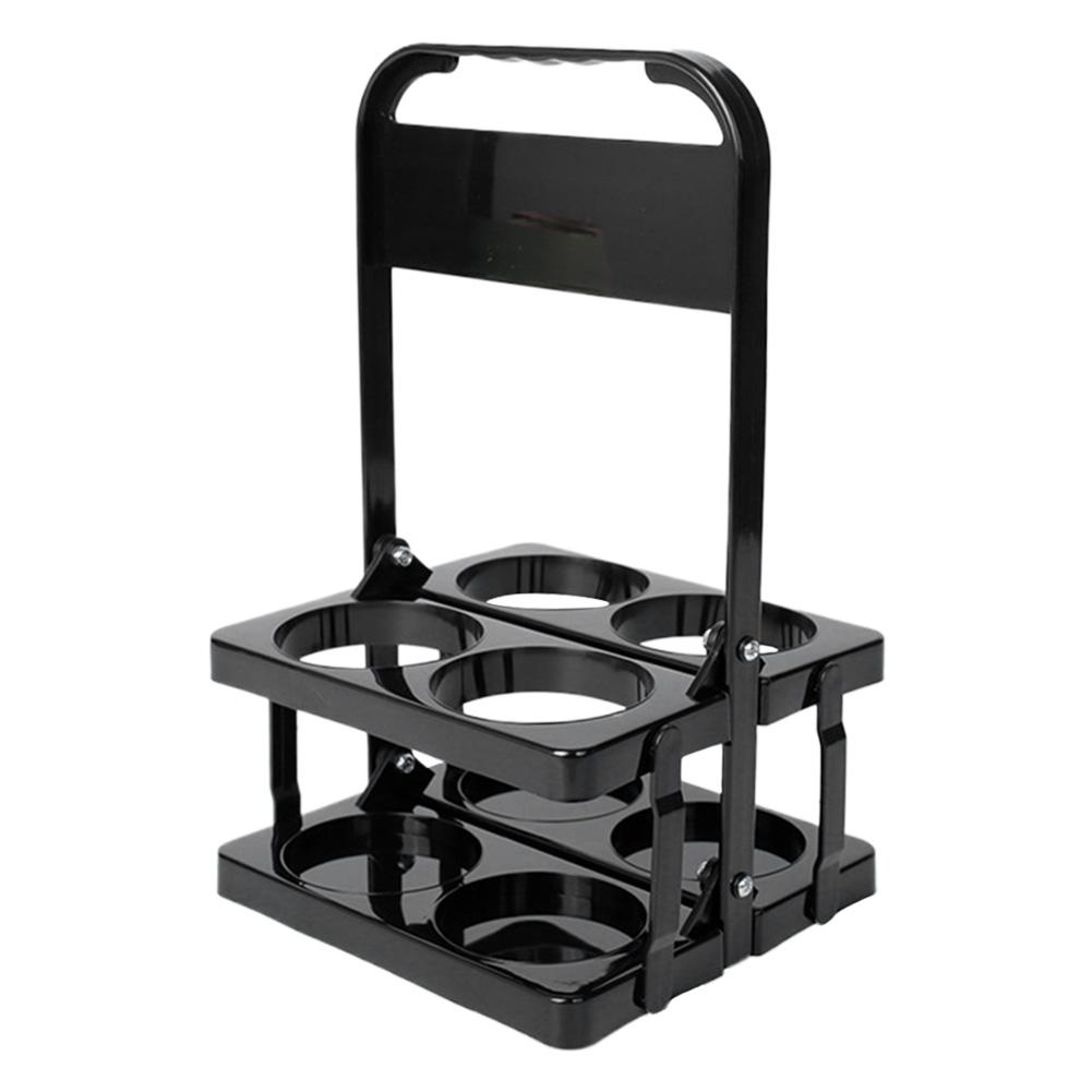 4/6 Hole Foldable Beverage Carrier with Handle Drink Delivery Carrier Multi-Function Drinks Holder for Water Bottle