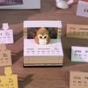2026 Time Piece Calendar with LED Light 3D Dog Sticky Notes Tear Away Mini Desk Weekly Calendar Paper Craft Art Memo Pad Notepad Desktop Decoration